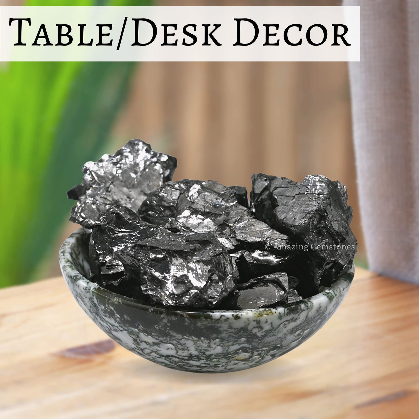 Amazing Gemstone Elite Shungite Raw Crystals and Healing Stones, Natural Rocks For Tumbling - DIY Raw Stones And Crystals (1 Piece)
