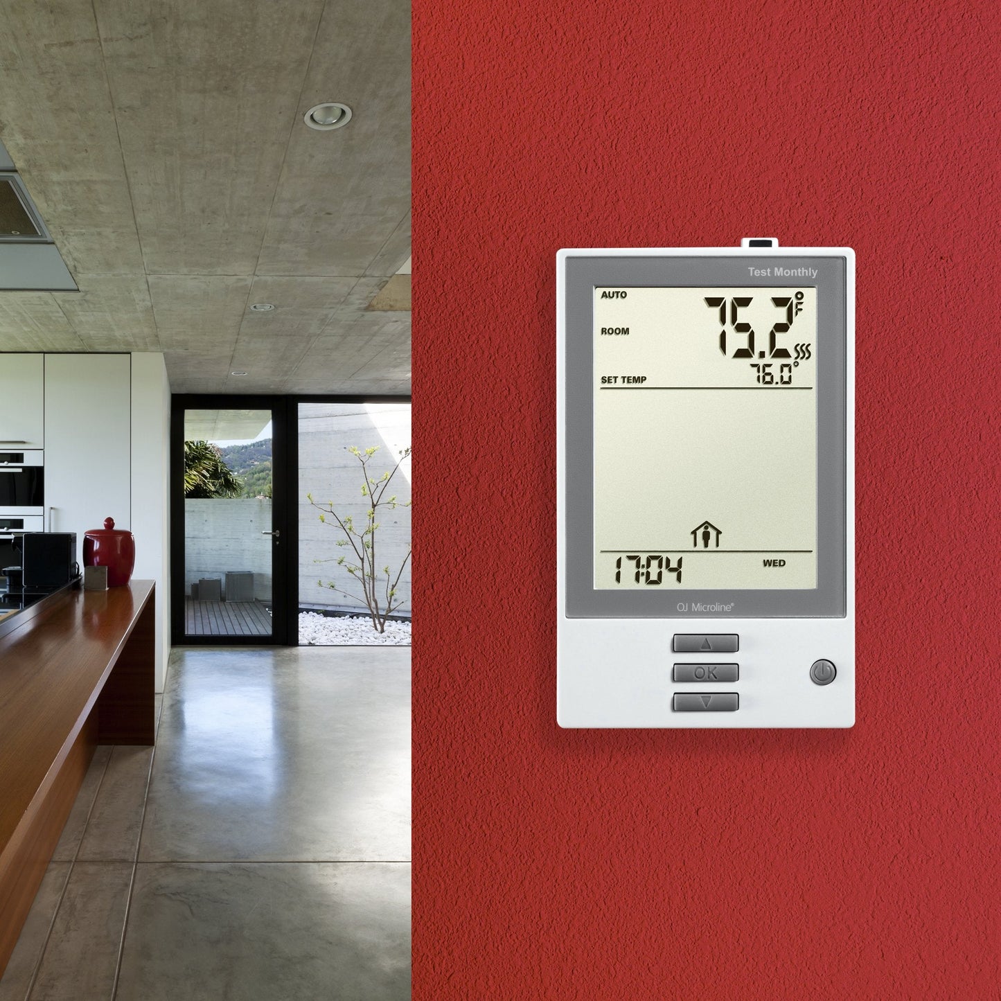 WarmlyYours, OJ Electronics UDG-4999 nHance Programmable Thermostat, with Floor Sensor, Class A GFCI , (White)