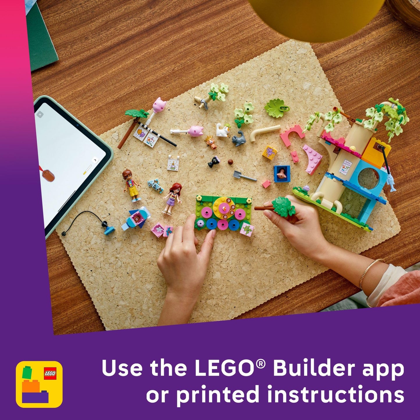 LEGO Friends Party & Tree House Building Toy, Pretend Play Blocks with Toys & 2 Minidolls, Creative Storytelling Toy for Kids 9+, Gift Idea, 42666