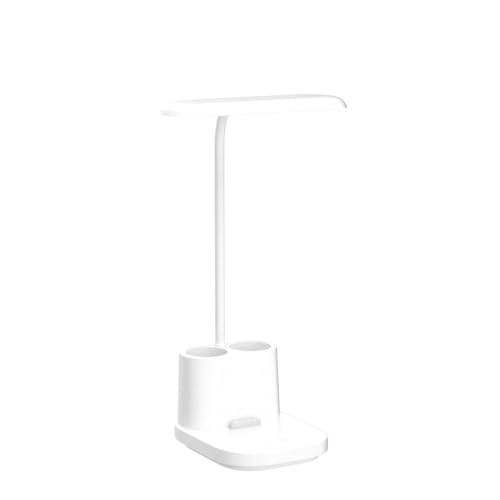 YOUKOYI LED Desk Lamps for Home Office, Rechargeable Battery Operated Desk Lamp with Touch Control, Stepless Dimming, 3 Color Modes, Pen Holder and Night Light- Gooseneck Desk light for Study, Reading