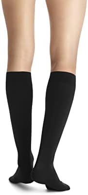 JOBST Opaque SoftFit 15-20 mmHg Closed Toe Knee High Compression Stocking, Classic Black, Small