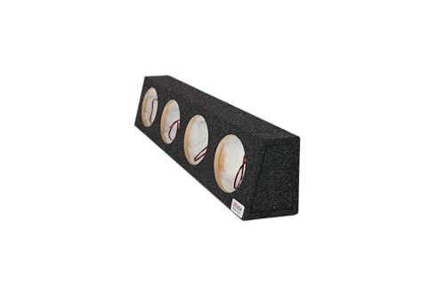 Atrend Bbox Quad 6x9 Unloaded Sealed Speaker Box, Premium MDF Angled Enclosure for Four 6x9 Speakers w/ Pre-Wired Leads & Polyfill, Custom DIY Car Audio for Truck/SUV