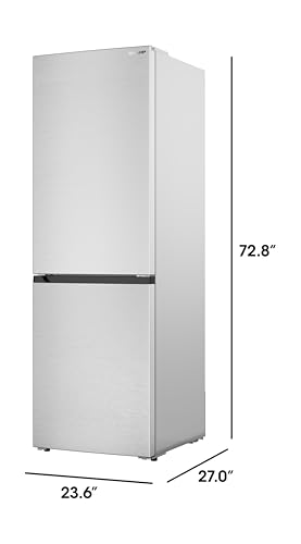 Sharp SJB1255GS Bottom-Freezer Counter-Depth Refrigerator, 24 Inch, 11.5 Cubic Foot, Garage Ready