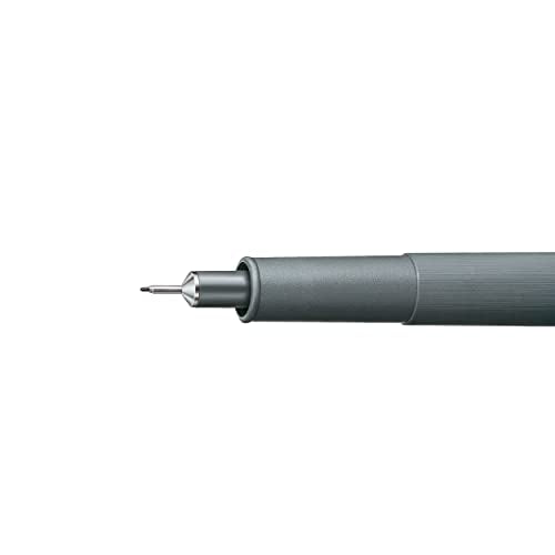 STAEDTLER Pigment Liner Pack, Black, 6 Pens, Assorted Line Widths, 0.05mm, 0.1mm, 0.2mm, 0.3mm, 0.5mm, 0.8mm