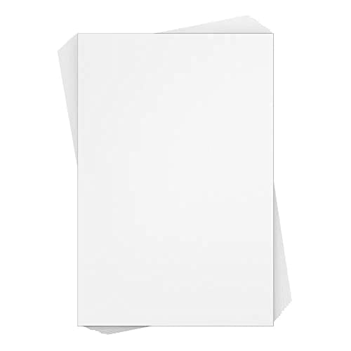 Reskid White Cardstock Thick Paper - Blank Heavy Weight 110 lb Cover Card Stock - 100 Pack (8.5x11, Inches)