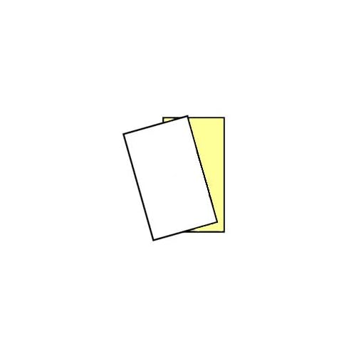 250 Sets, Legal Size, 8.5 x 14, NCR 5889, 2 Part Carbonless Laser - Inkjet Printer Paper, White-Canary