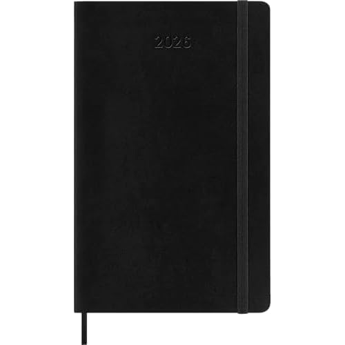 Moleskine Classic 12 Month 2026 Monthly Planner, Soft Cover, Large (5" x 8.25"), Black, 128 pages