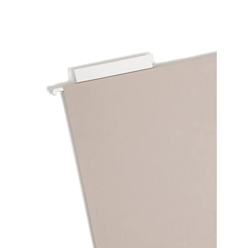 Smead TUFF Extra Capacity Box Bottom Hanging Folder, 3" Expansion, 1/3-Cut Easy Slide Tab, Legal Size, Steel Gray, 18 per Box (64341)