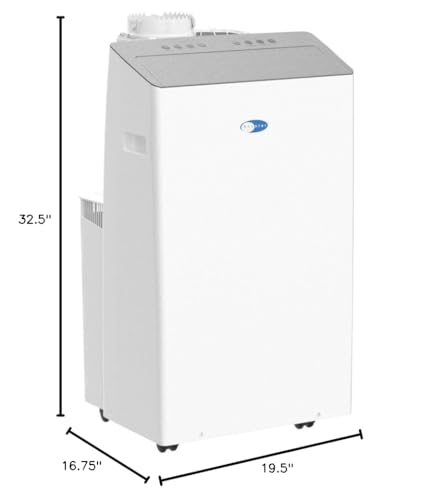 Whynter ARC-1230WN 14,000 BTU (12,000 BTU SACC) NEX Inverter Dual Hose Cooling Portable Air Conditioner, Dehumidifier, and Fan with Smart Wi-Fi, Up to 600 sq ft in White