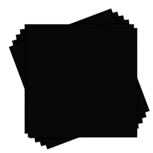 12x12 Black Cardstock, 24 Pack 80lb Card Stock Paper, Goefun Black Core 12x12 Cardstock for Halloween, Cricut, Photo Albums, Card making, Crafting, Scrapbook