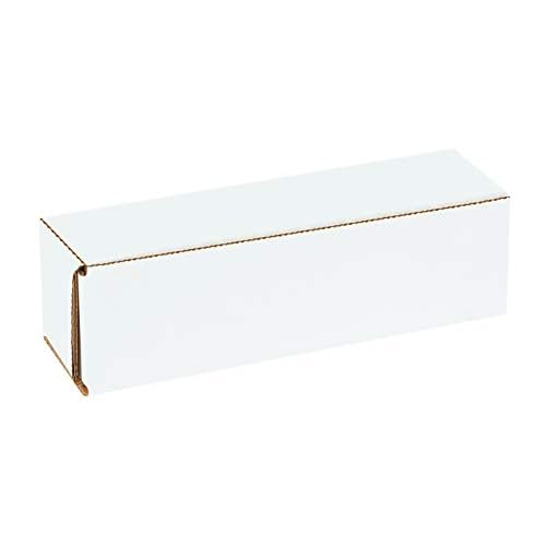 Boxes Fast BFM943 Corrugated Cardboard Mailers, 9" x 4" x 3", Tuck Top One-Piece, Die-Cut Shipping Cartons, Medium Mailing Boxes, 3" Height, 9" Length, 4" Width, White (Pack of 50)