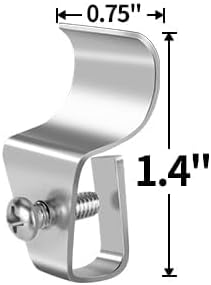 Antimbee 30-Pack Vinyl Siding Hanger, No-Hole Outdoor Camera Mount, Weatherproof 304 Stainless Steel Hooks for Blink, Arlo, Ring