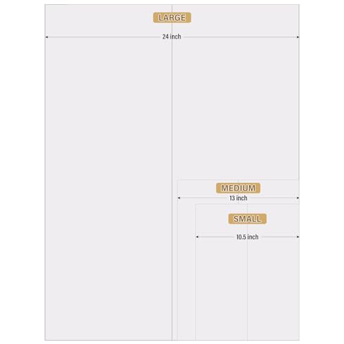 4 Pcs Trifold Poster Board, 21.5x14 inches Small White Poster Board Comes with Sticky Accessories, Corrugated Presentation Boards, Display Board for School Projects, Business Presentations