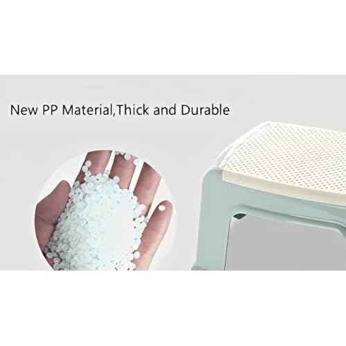 Small Plastic Step Stool - Heavy-Duty ABS Shower Stool, Anti-Slip Bath Stool |Compact Foot stools for Bathroom, Home, Kitchen, Garden£¬2-Pack