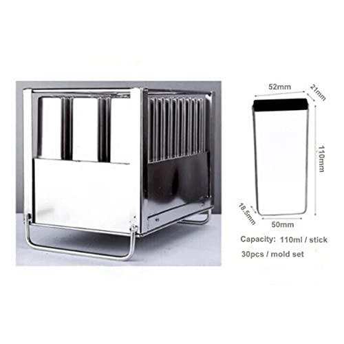 Kolice Commercial Single Mould Popsicle Machine,Ice pop Sticks Maker, Ice Lolly Machine, Ice Lollipop Machine -30 pcs/Mold Set,110ML/each Stick