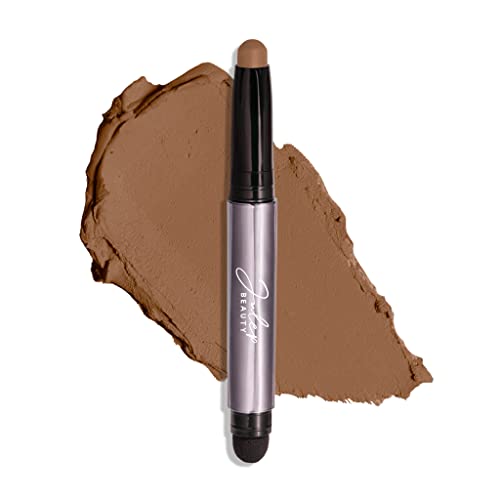 Julep Eyeshadow 101 CrÃ¨me-to-Powder Waterproof Eyeshadow Stick â Smoky Tawny Matte â Long-Lasting, Crease-Proof, Muted Brown Matte Eyeshadow with Built-in Smudger