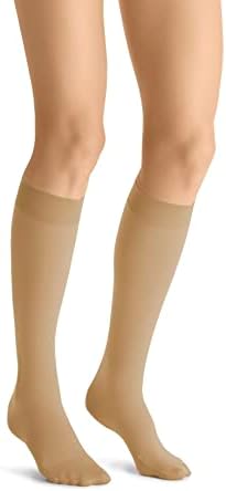 BSN Medical 119545 Jobst Ultra Sheer Compression Stocking, Knee High, 20-30 mmHG, Closed Toe, X-Large, Honey