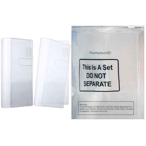 2 Pieces Clear Plastic Cover for Weeks, 8.03 x 7.78 Inches Planner Cover Protector Transparent PVC Notebook Strong Plastic Protecting Sleeves for Books