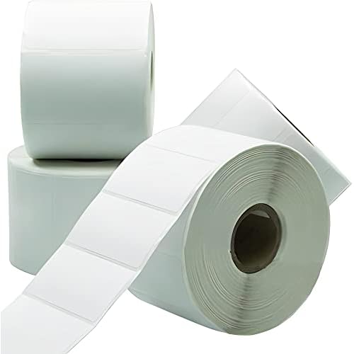 Premium, Extra Sticky 2.25x1.25in Direct Thermal Label 12 Pk. Bulk (12,000) Perforated Top Coated, Self Adhesive Stickers for FNSKU Barcode. Zebra Printer Compatible. Packaging and Shipping Supplies
