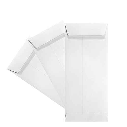 500 Cashier Depot #11 Policy (Open End) Envelope, 4 1/2 x 10 3/8, Sturdy 28lb. White, Stong Gum Flap, 500/Box