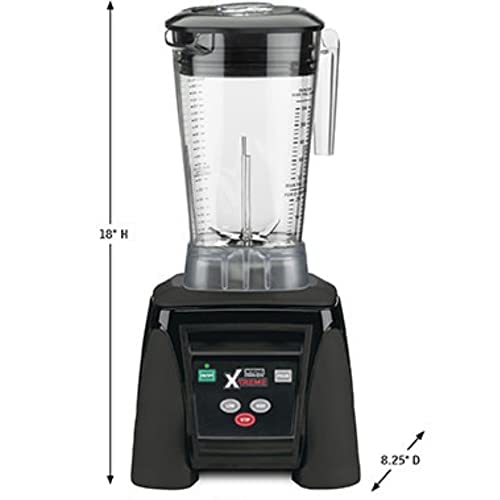 Waring Commercial MX1050XTX 3.5 HP Blender with Electronic Keypad Controls, Pulse Feature and a 64 oz. BPA Free Copolyester Container, 120V, 5-15 Phase Plug
