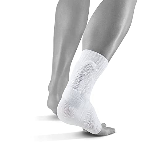 Bauerfeind Sports Achilles Support - Relieves the achilles tendon while running, jumping, and moving - All White, Large
