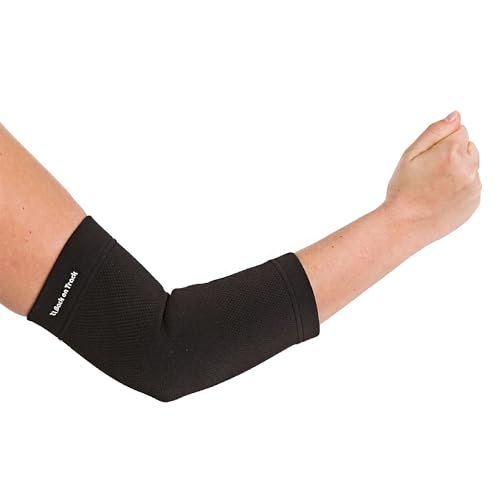 Back on Track Physio Elbow Brace 4-Way Stretch 1207 with Welltex Technology, Black, X-Small