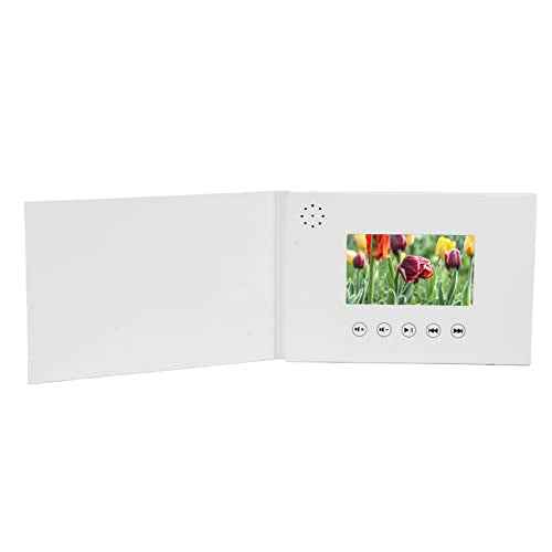 Video Greeting Card, Electronic Greeting Card with LCD Screen, 128M Memory Video Brochure for Father Day Mother Day Christmas Anniversary, Thanks Cards Rechargeable (4.3 Inch)