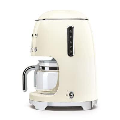 Smeg 50's Retro Drip Coffee Maker with Extra Glass Carafe (Cream)