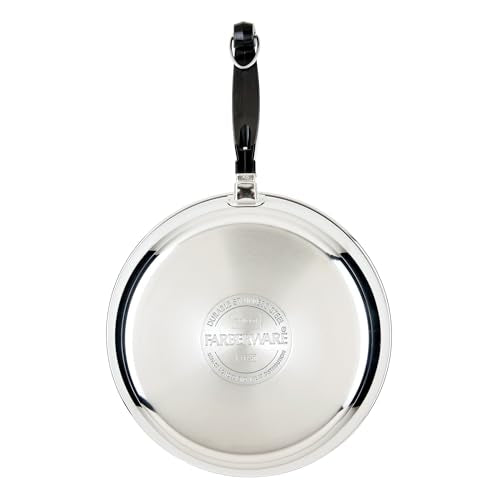 Farberware Classic Series Stainless Steel Pots and Pans with Baking Sheet Pan, Cooking Tools, and Lids, Induction Ready, Dishwasher Safe, 10 Piece Cookware Set, Metal Utensil Safe - Stainless Steel