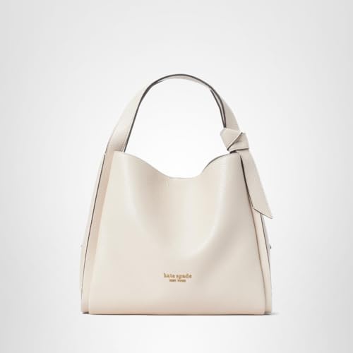 kate spade new york Knott Pebbled Leather Medium Crossbody Tote, Milk Glass