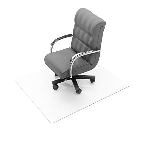 Floortex Cleartex Enhanced Polymer Rectangular Chair Mat for Hard Floors - 48" x 51"