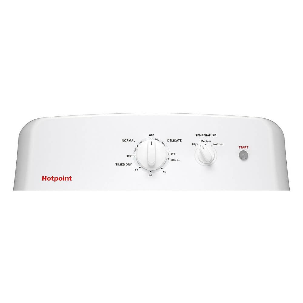 Hotpoint HTX26EASWWW 6.2 Cu. Ft. White Electric Dryer with Auto Dry