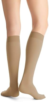 JOBST Opaque SoftFit 15-20 mmHg Closed Toe Knee High Compression Stocking, Natural, X-Large
