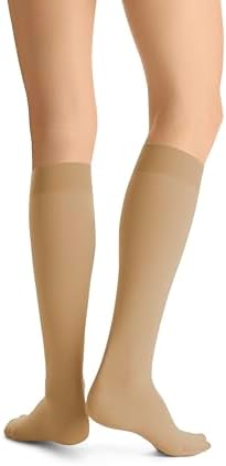 JOBST Opaque SoftFit 15-20 mmHg Closed Toe Knee High Compression Stocking, Honey, Small