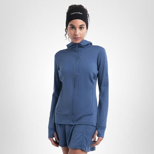icebreaker Women's Merino 260 Quantum Long Sleeve Zip Hoodie - Dawn - X-Large