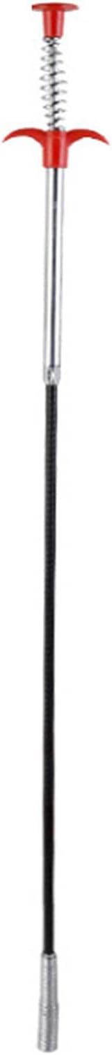 22.44 inch Grabber Reacher Tool, Flexible Grabber Claw Pick Up Reacher with 4 Claws Drain Snake Hair Drain Clog Remover Tool, for Shower, Toilet, Kitchen Sink & Tub(Size:0.57m)