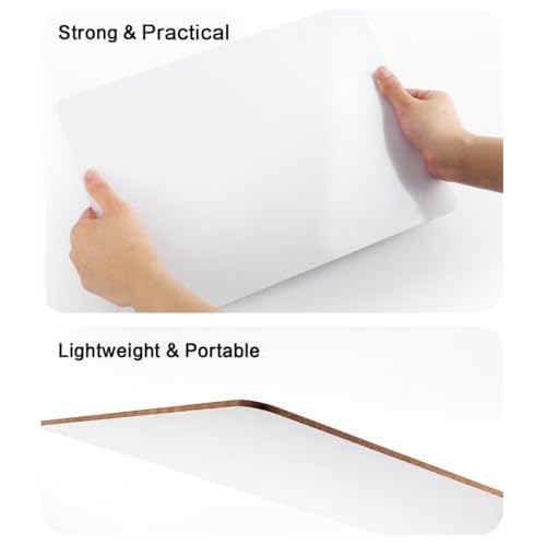 Dry Erase Lapboards, HERKKA 12 Pack Double Sided Dry Erase Lap Boards 9 x 12.5 Inch, 12 Markers, 12 Erasers, Small Dry Erase Boards for Classroom Supplies
