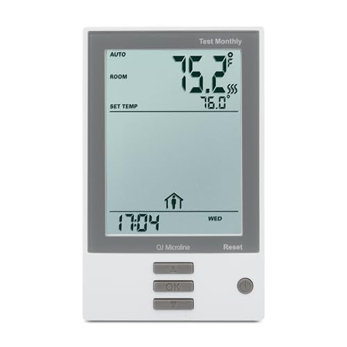 Stelpro Heated Floor Thermostat | Concerto PROGRAMMABLE for Electric Radiant in-Floor Heating | Easy Scheduling & Precise Control | Class A GFCI | 120V/208V/240V | Includes Floor Sensor | White