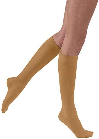 BSN Medical 119623 Jobst Ultra Sheer Compression Stocking, Knee High, 20-30 mmHG, Closed Toe, Petite, X-Large, Suntan