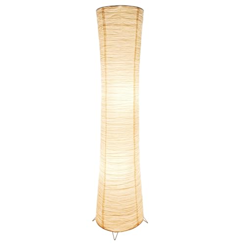 Paper Floor Lamp Floor Lamps for Living Room Paper and Chrome Standing Lamp Room Decoration Festival Lantern Light Nightstand Lamp Bedroom Dresser Living Kids Room College Dorm Coffee