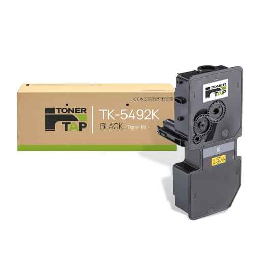 TonerTap TK-5492K Toner Compatible with Kyocera ECOSYS PA2101cwx, PA2101cx, TK-5492 Toner Cartridge with Chip for Kyocera ECOSYS MA2101cwfx, MA2101cfx