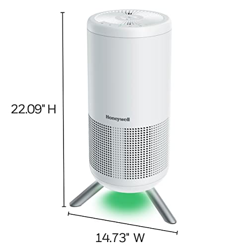 Honeywell HEPA Air Purifier for Home, 900Ft² Rooms in 1 hour, Designer Series, Auto Mode, UltraQuiet Tech, Reduces Dust, Pollen, Pet Dander, Smoke, Odors, White, HPA830W