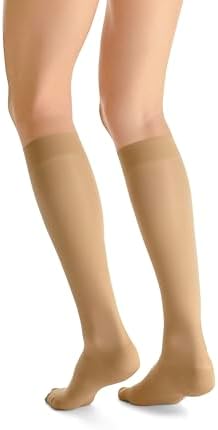 BSN Medical 119545 Jobst Ultra Sheer Compression Stocking, Knee High, 20-30 mmHG, Closed Toe, X-Large, Honey