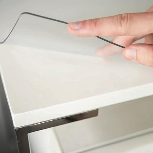 Clear Table Protector, USA Made, Safe, 22 x 54 Inch, 2mm Thick Ultra Smooth Vinyl, Clear Plastic Table Cover for Coffee Table, Table Cover Custom for Office Table