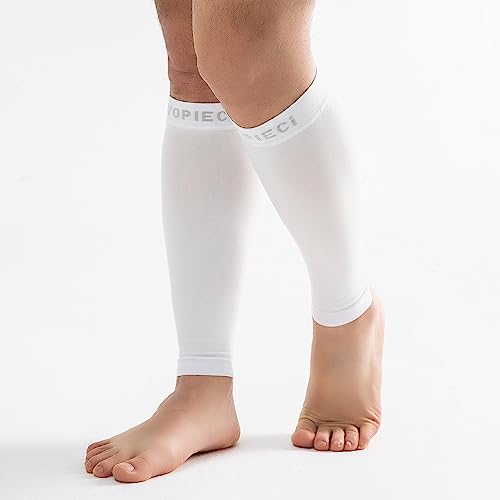 15-20mmHg 1 Pair Men and Women Wide Calf Sleeve Brace Compression Socks for Leg Support, Pain Relief