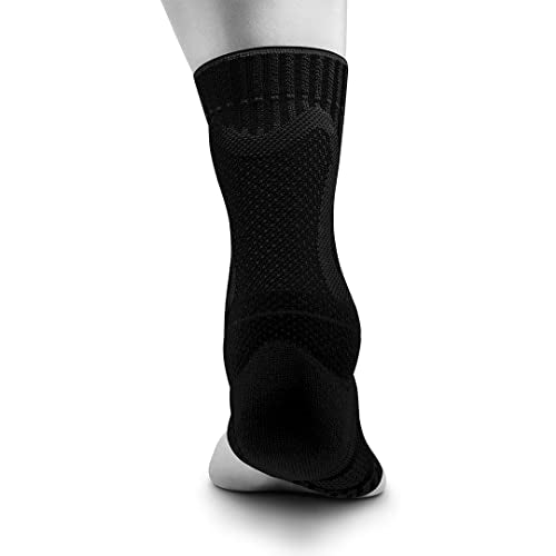Bauerfeind Sports Achilles Support - Relieves the achilles tendon while running, jumping, and moving - All Black, Small