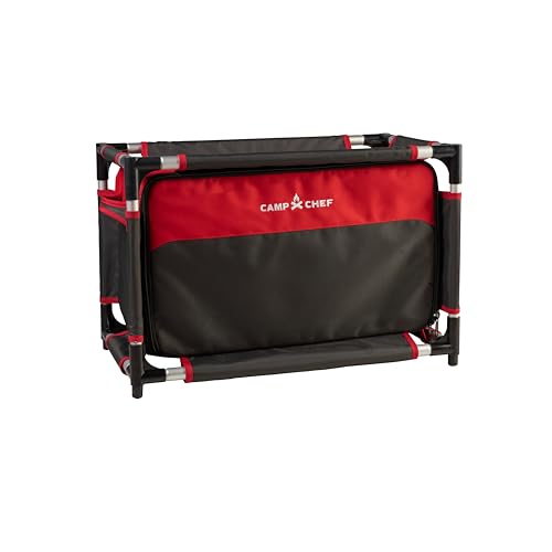 Camp Chef Sherpa Camp Table & Organizer, Table top 27" x 17", Table Height 28", Brick
