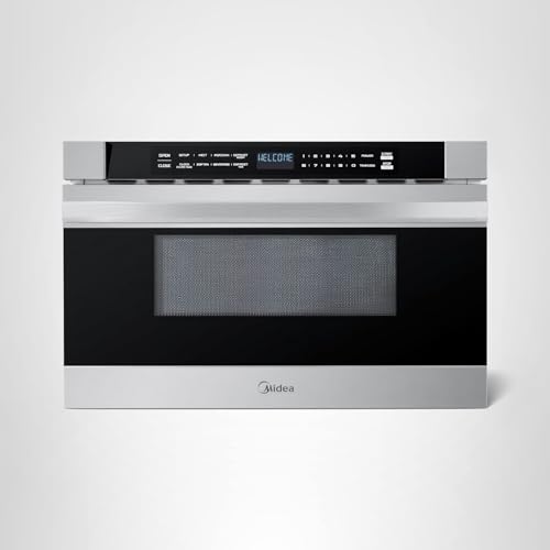 Midea MM12S2ASZ Microwave Oven, 1.2 cu.ft Drawer, Stainless Steel, Child Safety Lock