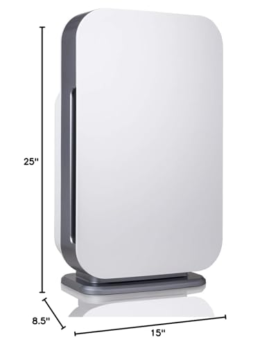 Alen Air Purifier BreatheSmart Flex HEPA with Pure Filter, Exchange Rate of 700 Sq. Ft in 30 Minutes, 1400 Sq. Ft in 1 hour, Perfect for Bedrooms & Home Offices - White